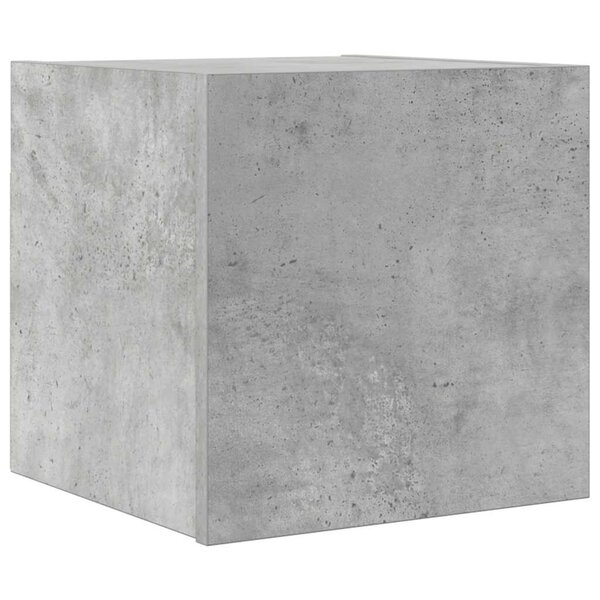 vidaXL Meuble TV mural Gris béton 30 5x30x30 cm