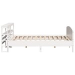 vidaXL Cadre de lit sans matelas blanc 200x200 cm bois massif de pin