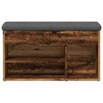 vidaXL Banc à chaussures vieux bois 82x32x45 5 cm bois d'ingénierie