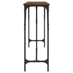 vidaXL Table console chêne marron 200x29x75 cm bois d'ingénierie