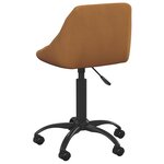 vidaXL Chaise de salle à manger Marron Velours