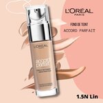 L'oréal paris - fond de teint accord parfait - 1.5n lin -
