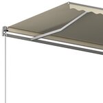 vidaXL Auvent automatique sur pied 600x350 cm Crème