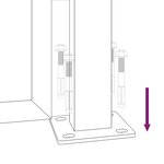 vidaXL Portail de jardin anthracite 105x180 cm conception de carré