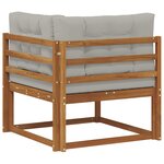 vidaXL Canapé d'angle extérieur Bois d'Acacia Massif Naturel