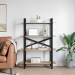 vidaXL Étagère Chêne Sonoma 100 x 33 5 x 140 cm Bois d'ingénierie