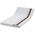 vidaXL Matelas avec Couche de Coco Blanc 160 x 80 cm Mousse PU