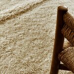 Tapis contemporain en laine beige chiné - 200 X 300 cm