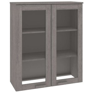 vidaXL Dessus de buffet HAMAR Gris clair 85x35x100 cm Bois de pin