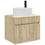 vidaXL Cabinet de Salle de Bain Mural Chêne Sonoma 59 x 44 5 x 50 cm