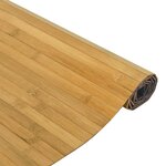 vidaXL Tapis rectangulaire naturel 100x500 cm bambou