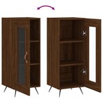 vidaXL Buffet Chêne marron 34 5x34x90 cm Bois d'ingénierie