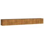 vidaXL Lit surélevé de jardin 360x40x40 cm acier corten