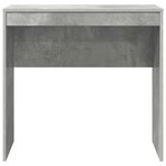 vidaXL Bureau Gris béton 80 x 40 x 76 cm Bois d'ingénierie