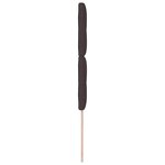 vidaXL Tête de lit Hauteur réglable Manuel Marron foncé 80 cm tissu