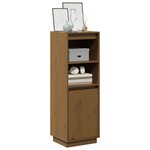 vidaXL Buffet haut Marron miel 37x34x110 cm Bois massif de pin