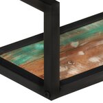 vidaXL Étagères murales 2 Pièces 110x17x17cm bois récupération massif/fer