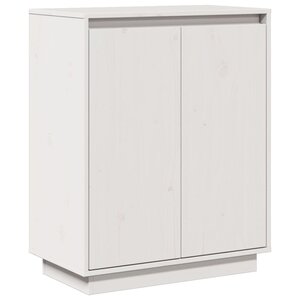 vidaXL Buffet Blanc 60x34x75 cm Bois massif de pin