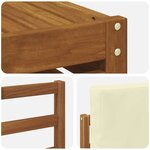 vidaXL Ensemble de canapé d'angle avec coussin 7 Pièces Naturel et Crème
