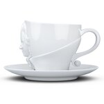 Tasse Wolfgang Amadeus Mozart avec sous tasse en porcelaine