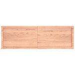 vidaXL Étagère murale marron clair bois chêne massif traité