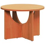 vidaXL Table basse Marron cire 50 x 50 x 35 cm Bois massif en pin