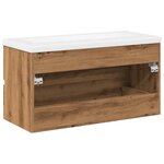 vidaXL Armoire lavabo avec bassin intégré chêne artisanal