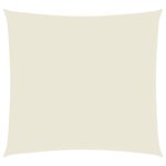 vidaXL Voile de parasol tissu oxford carré 5x5 m crème