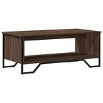 vidaXL Table basse chêne marron 100x51x40 cm bois d'ingénierie