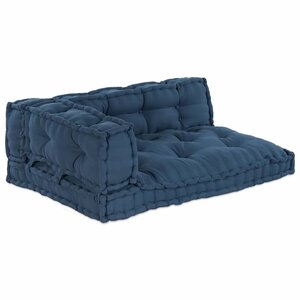 vidaXL Coussin de canapé 3 Pièces Indigo tissu