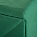 Housse de protection etanche pour meuble salon de jardin rectangulaire 210L x 140l x 80H cm vert