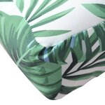 vidaXL Coussins de palette 3 Pièces motif de feuilles tissu