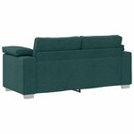 vidaXL Canapé Vert foncé 180 x 77 x 82 cm tissu
