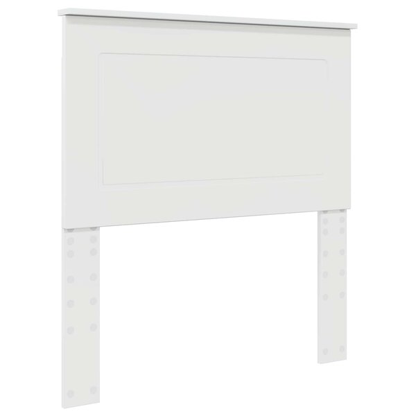 vidaXL Tête de lit Blanc brillant 100 cm Bois d'ingénierie