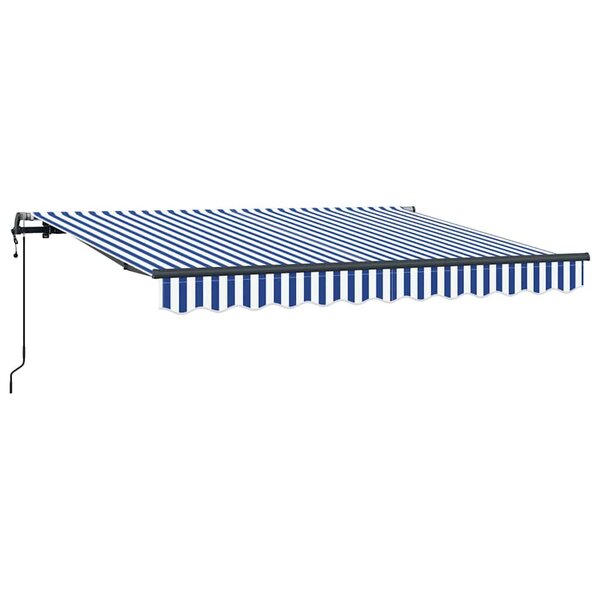 vidaXL Auvent Rétractable Bleu 300 x 200 cm tissu