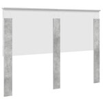 vidaXL Tête de lit Gris béton 160 cm Bois d'ingénierie