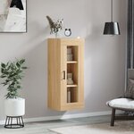 vidaXL Armoire murale chêne sonoma 34 5x34x90 cm