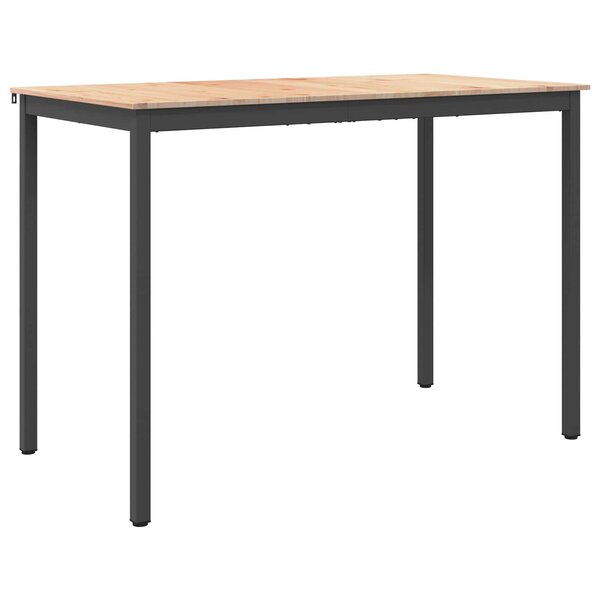 vidaXL Table de bar Naturel 110 x 55 x 105 cm Bois de pin massif