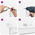 vidaXL Store Vénitien Réglable Blanc 213 x 150 cm PVC