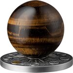 Pièce de monnaie en Argent 10 Cedis g 62.2 (2 oz) Millésime 2025 Solar System JUPITER