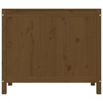 vidaXL Boîte à linge Marron miel 88 5x44x76 cm Bois massif de pin