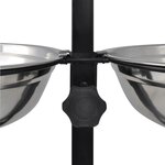 Support réglable avec 2 bols de 41 L pour chien