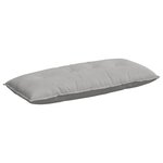 vidaXL Coussin de Dos Gris clair 120 x 50 cm Tissu en microfibre