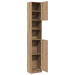 vidaXL Meuble de salle de bain Chêne artisanal 32x25 5x190 cm Bois d'ingénierie