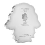 Pièce de monnaie 2 dollars niue 2020 1 once argent be – chibi rubeus hagrid