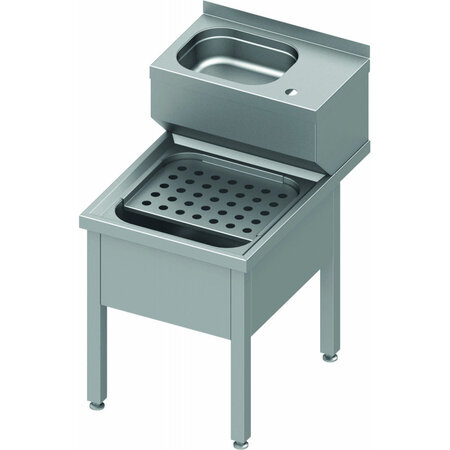 Lave main pour cuisine de restaurant - stalgast -  - acier inoxydable500 x700xmm