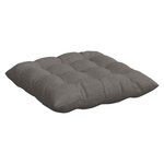 vidaXL Coussins de siège 4 Pièces Gris clair 40 x 40 x 6 cm