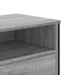 vidaXL Meuble TV sonoma gris 122x34x41 cm bois d'ingénierie