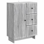 vidaXL Buffet Sonoma gris 66 x 34 5 x 90 cm Bois d'ingénierie