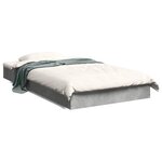 vidaXL Cadre de lit sans matelas gris béton 90x190 cm